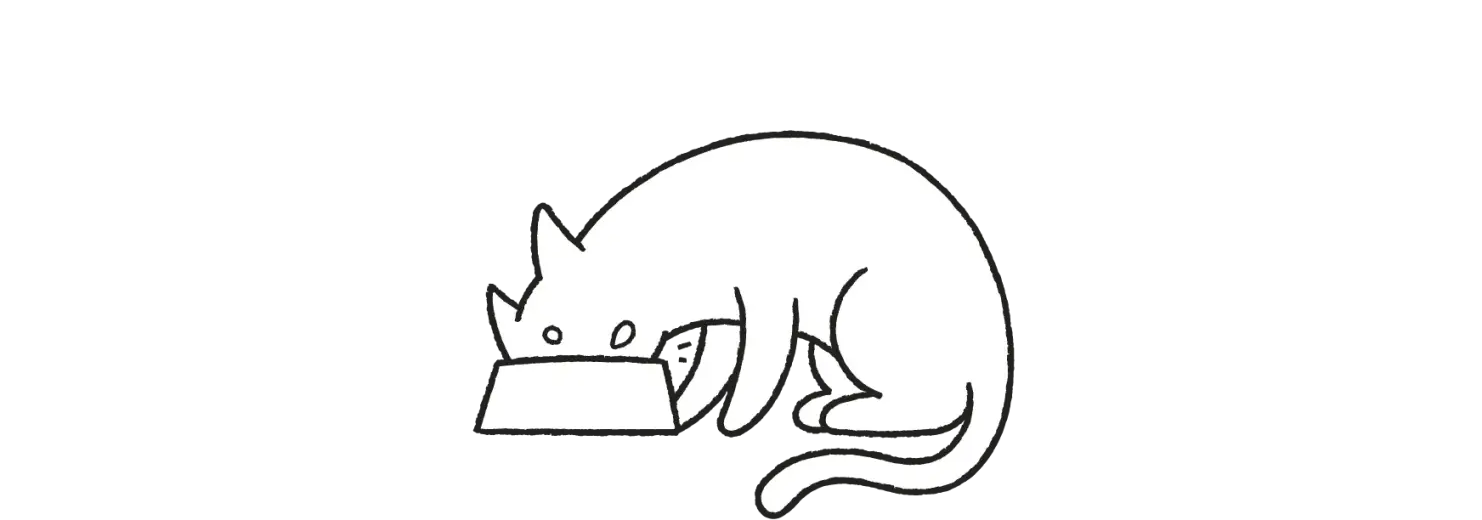 Cat eating animation