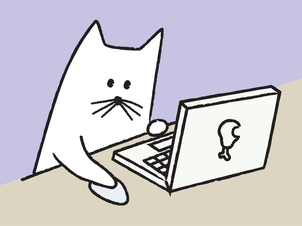 Happy cat illustration