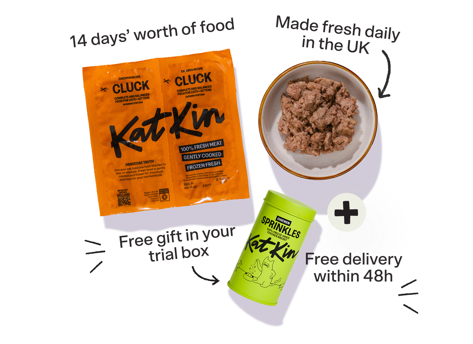 KatKin fresh cat food with free gift and free delivery